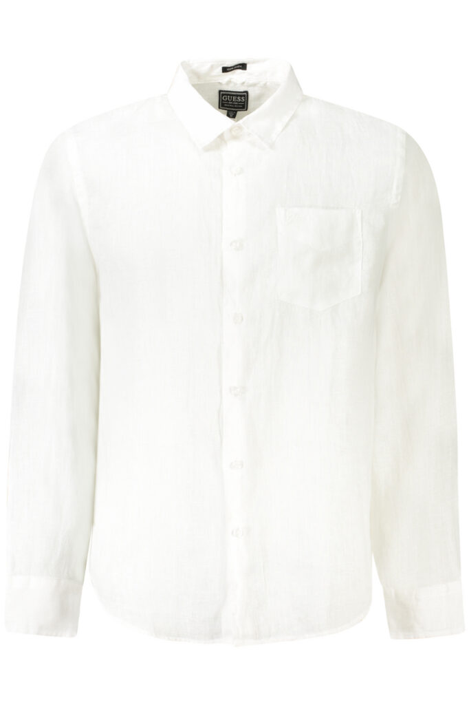 GUESS JEANS MEN'S LONG-SLEEVED SHIRT WHITE M5GH73WH3J0_BIG011