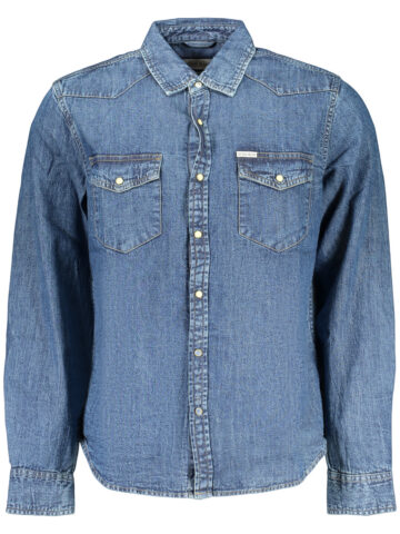 GUESS JEANS MEN'S LONG-SLEEVED SHIRT, BLUE M4YH55D5EI1_BLGJRW