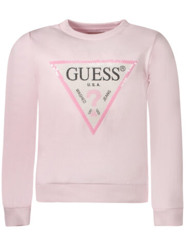 GUESS JEANS Mädchen rosa Sweatshirt mit Reißverschluss