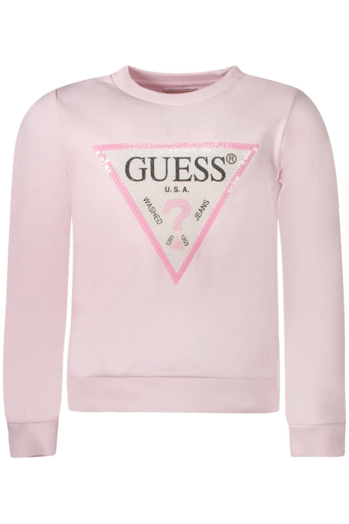 GUESS JEANS Mädchen rosa Sweatshirt mit Reißverschluss