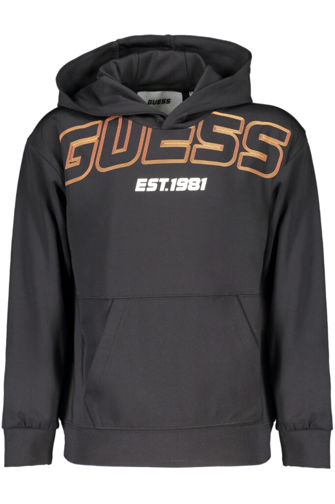 GUESS JEANS Kinder Sweatshirt ohne Reißverschluss Schwarz