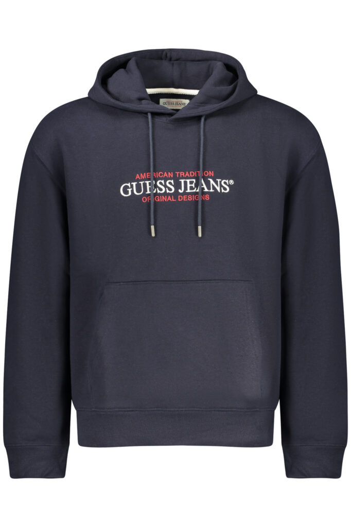 GUESS JEANS MEN'S BLUE ZIP-UP SWEATSHIRT M4YQ23K9V31_BLA71W