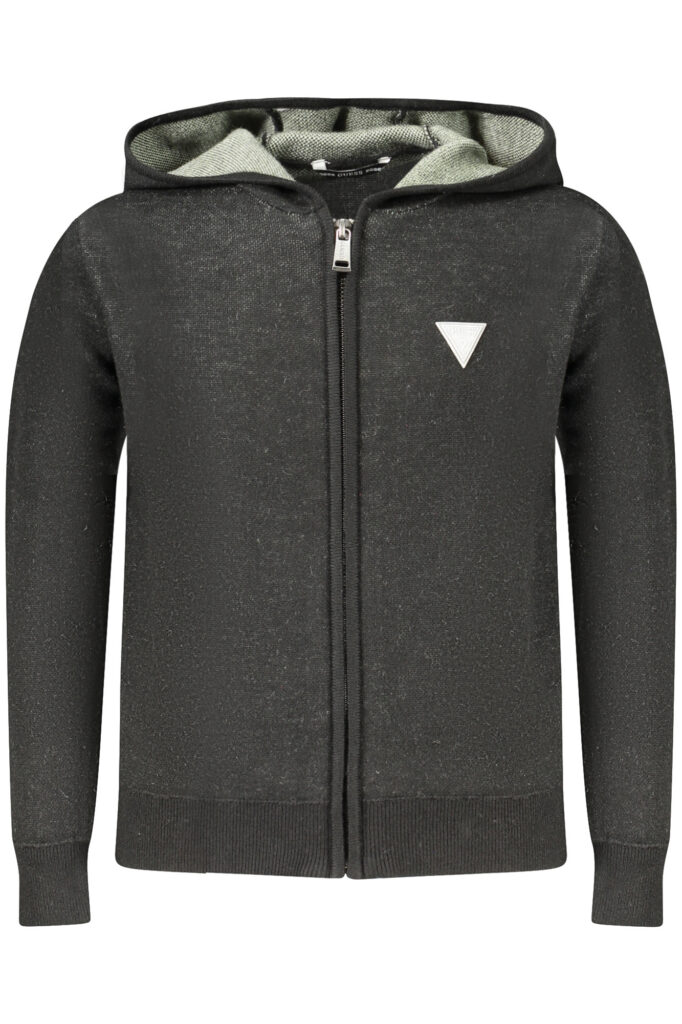 GUESS JEANS Sweatshirt mit Kapuze Kinder Schwarz