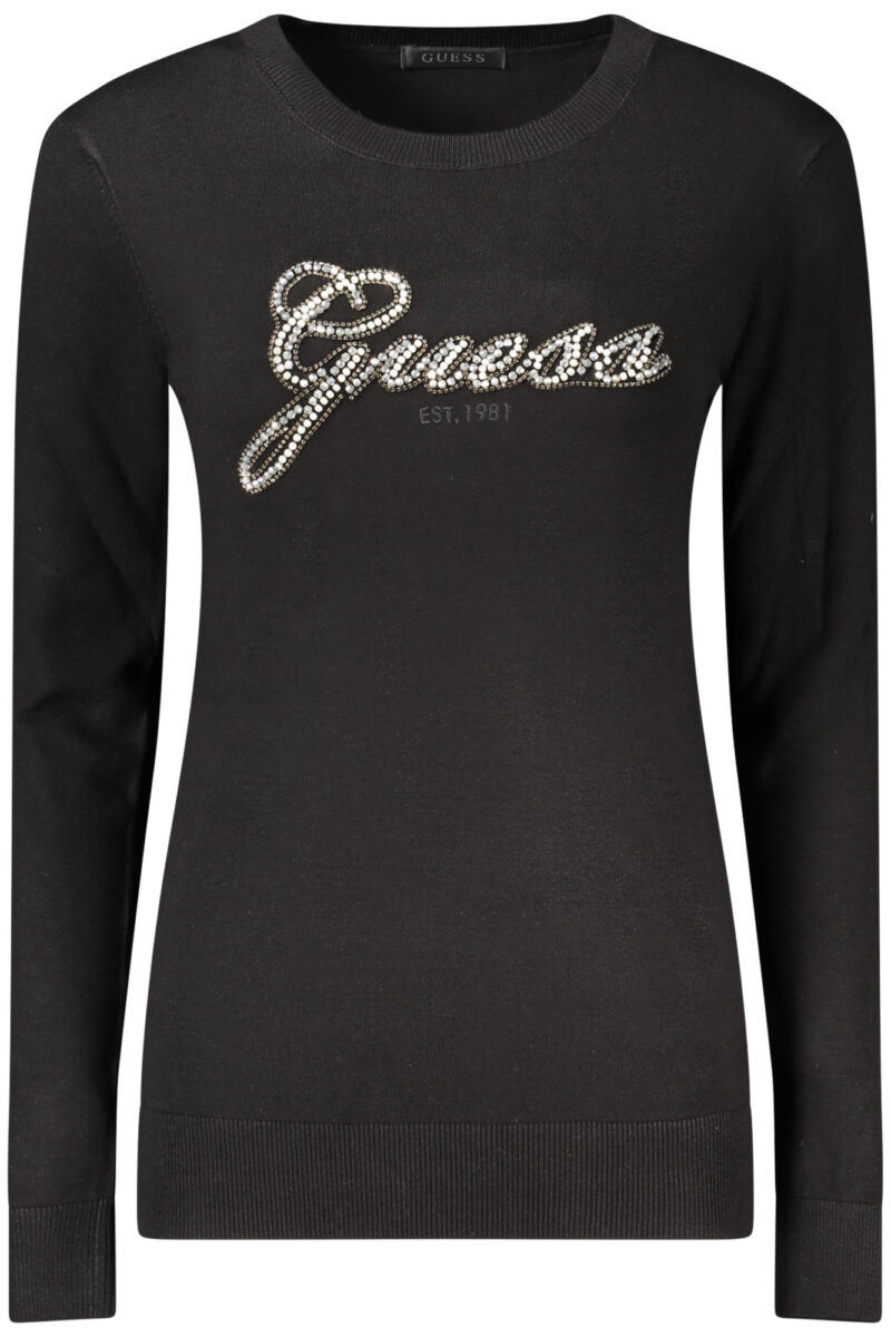 GUESS JEANS WOMEN'S BLACK SWEATER W6BR53Z1454_NEJBLK