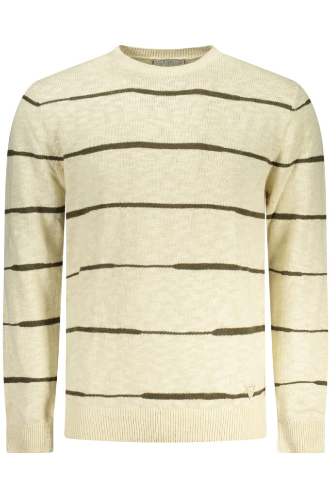 GUESS JEANS MEN'S BEIGE SWEATER
