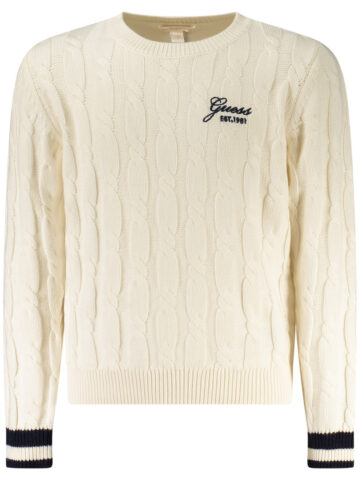 GUESS JEANS Mädchen Sweater Weiß
