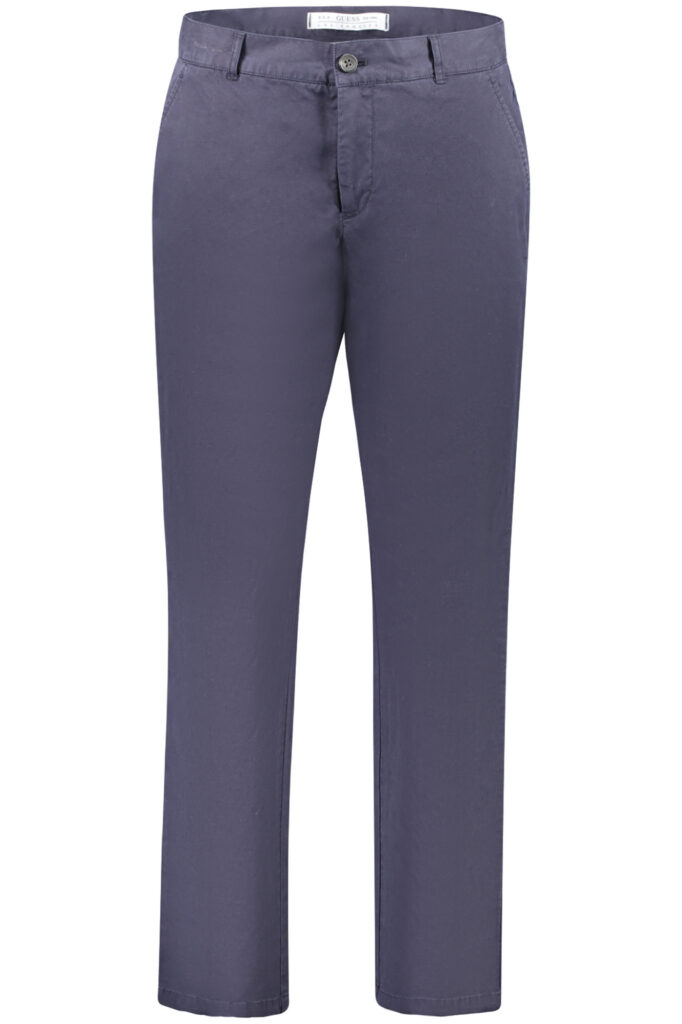 GUESS JEANS MEN'S BLUE TROUSERS