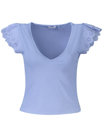 Guess Damen T-Shirt Kurzarm Blau