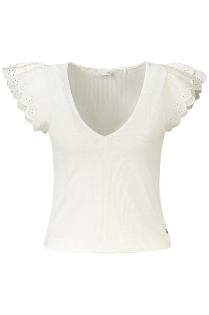 GUESS JEANS WOMEN'S SHORT-SLEEVE T-SHIRT WHITE W5GP56KCV52_BIG011