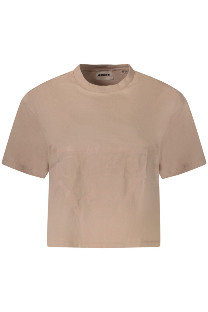 GUESS JEANS WOMEN'S SHORT SLEEVE T-SHIRT PINK V2YI06K8HM0_RSG4Q9