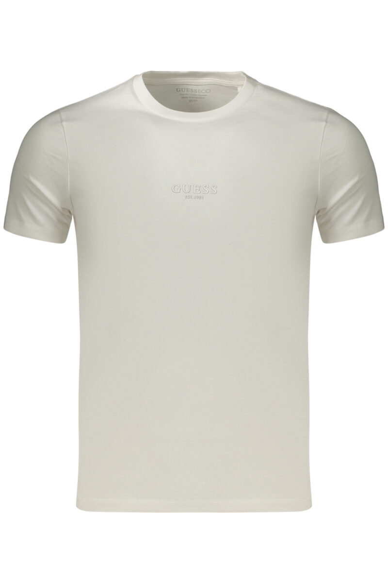 GUESS JEANS Herren Kurzarm-Shirt Weiß