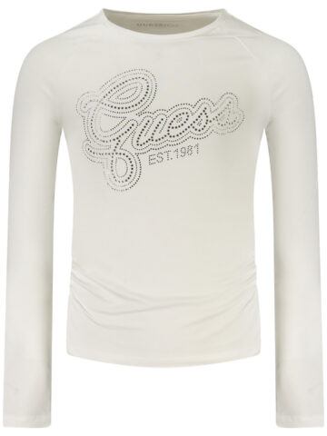 GUESS JEANS Mädchen Langarmshirt weiß