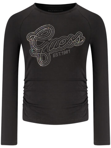 GUESS JEANS Mädchen Langarmshirt Schwarz