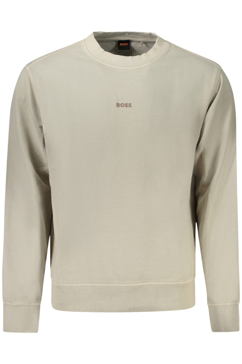 HUGO BOSS Herren Sweatshirt ohne Reißverschluss Beige