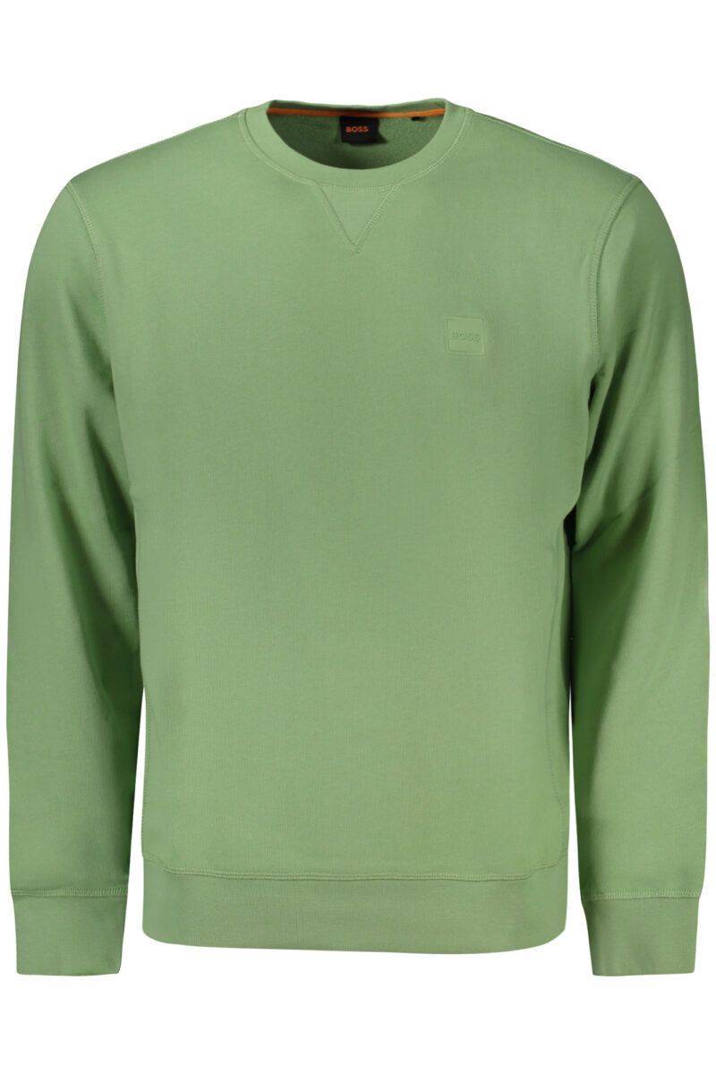 HUGO BOSS Herren Sweatshirt ohne Reißverschluss Grün