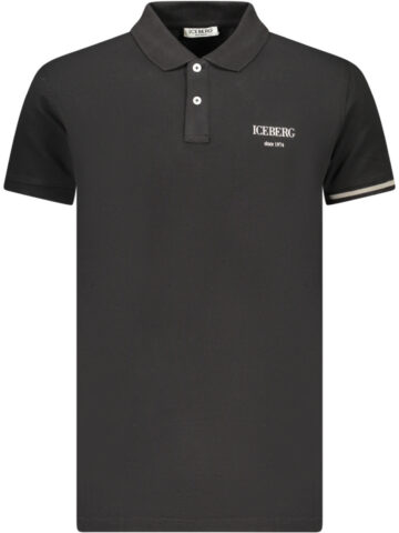 ICEBERG Polo-Shirt Herren Kurzarm Schwarz