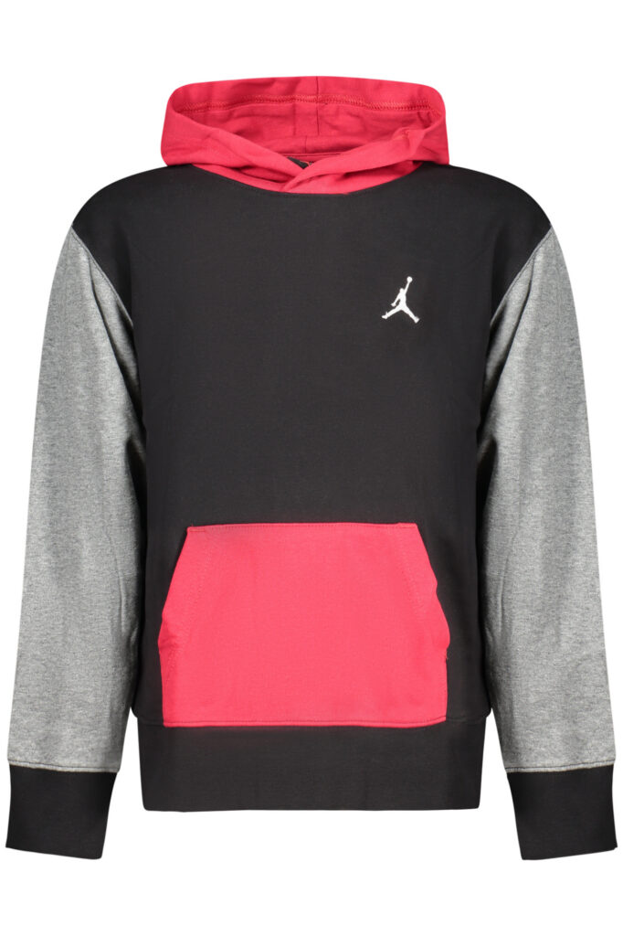 JORDAN Kinder Kapuzenpullover mit Reißverschluss Schwarz