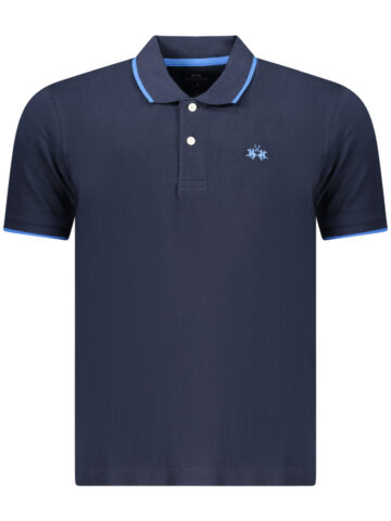 LA MARTINA Herren Poloshirt Kurzarm Blau
