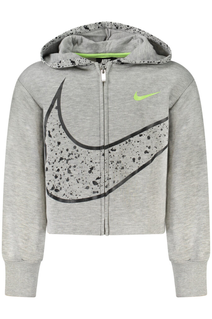 NIKE Mädchen Sweatshirt mit Reißverschluss Grau