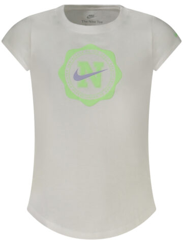 NIKE Mädchen T-Shirt Kurzarm Weiß