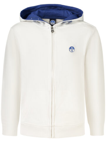 NORTH SAILS Kinder Sweatshirt weiß, mit Reißverschluss
