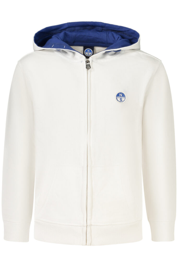 NORTH SAILS Kinder Sweatshirt weiß, mit Reißverschluss
