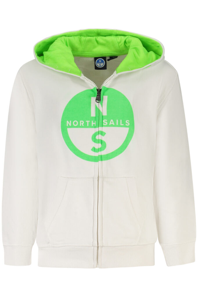 NORTH SAILS Kinder Sweatshirt mit Reißverschluss Weiß