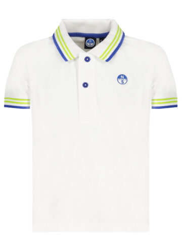 North Sails Kinder Kurzarm-Poloshirt Weiß