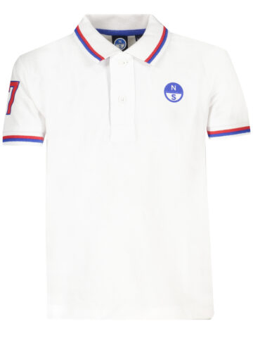 NORTH SAILS Kinder Polo Kurzarm Weiß