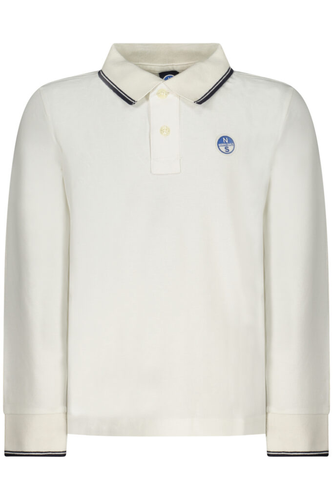 NORTH SAILS Kinder Poloshirt mit langem Arm Weiß