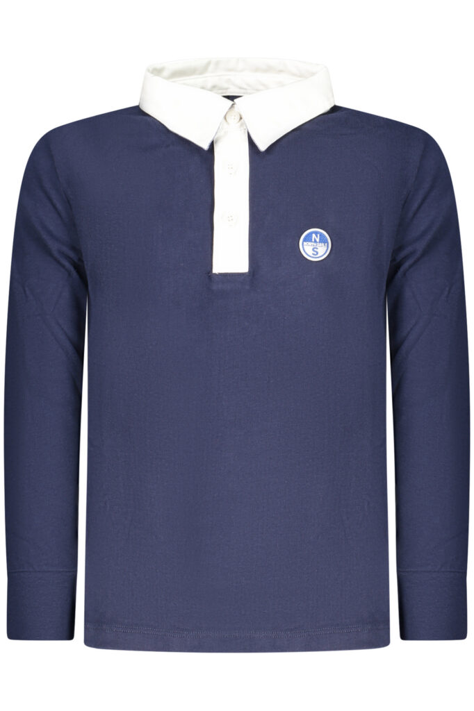 North Sails Kinder Poloshirt Langarm Blau