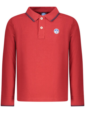 NORTH SAILS Kinder Poloshirt Rot mit langen Ärmeln