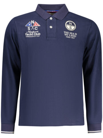 NORTH SAILS Herren Polo-Shirt Blau, langärmelig