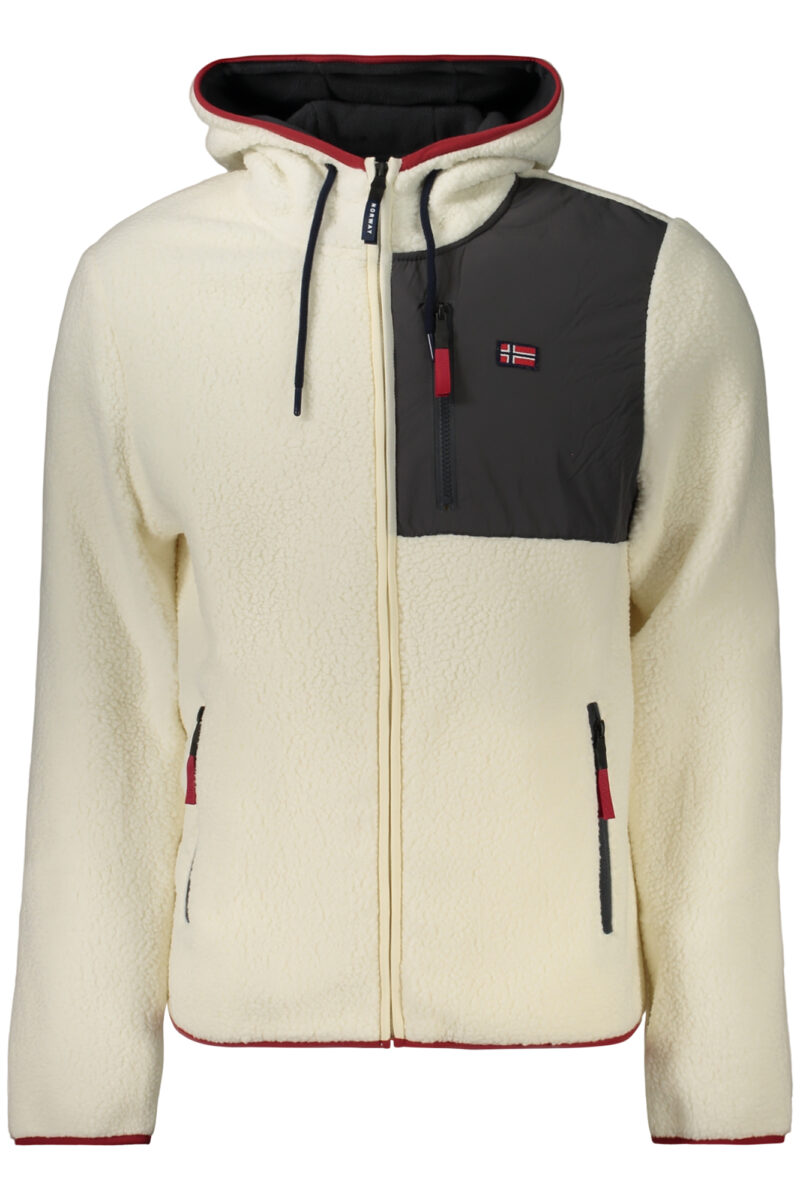 NORWAY 1963 PÁNSKÁ MIKINA NA ZIP BÍLÁ
