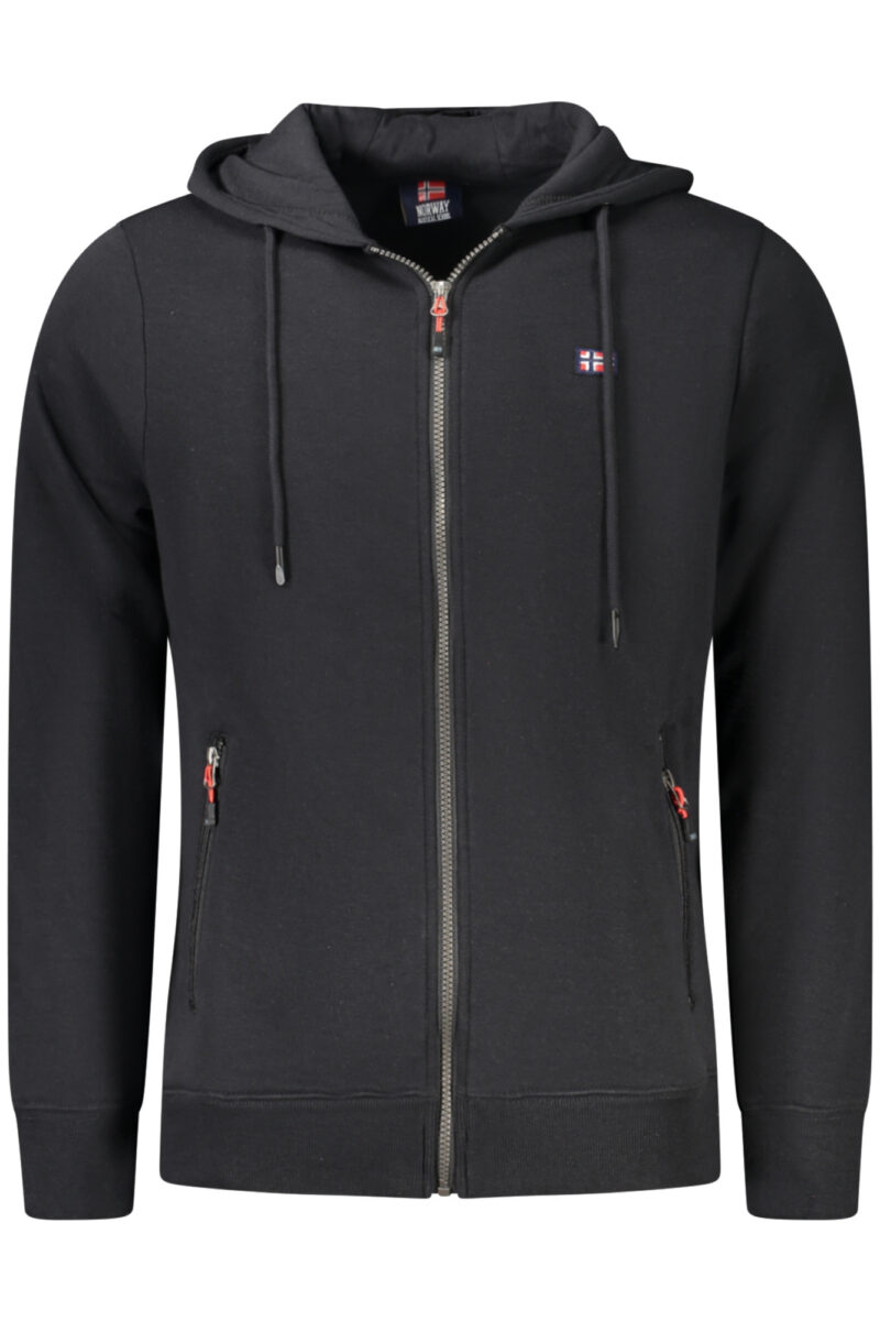 NORWAY 1963 MEN'S BLACK ZIP-UP SWEATSHIRT XXX849442_NEBLACK