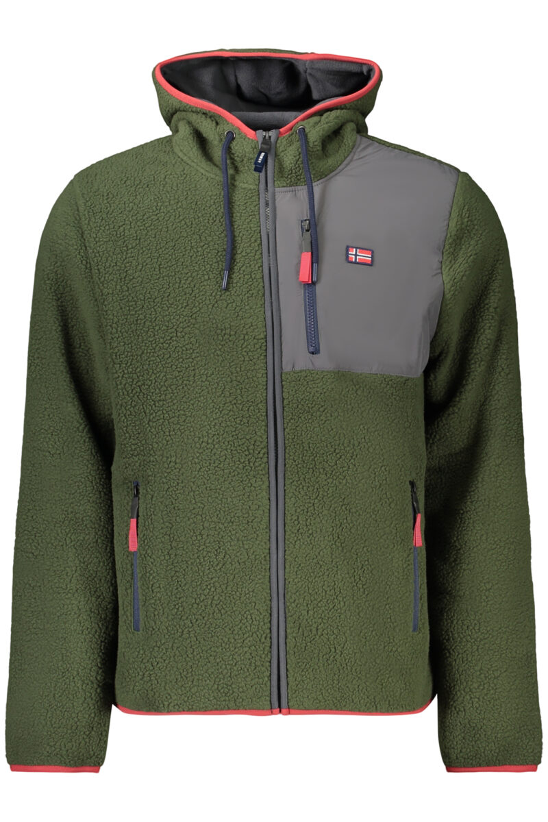 NORWAY 1963 PÁNSKÁ MIKINA NA ZIP ZELENÁ