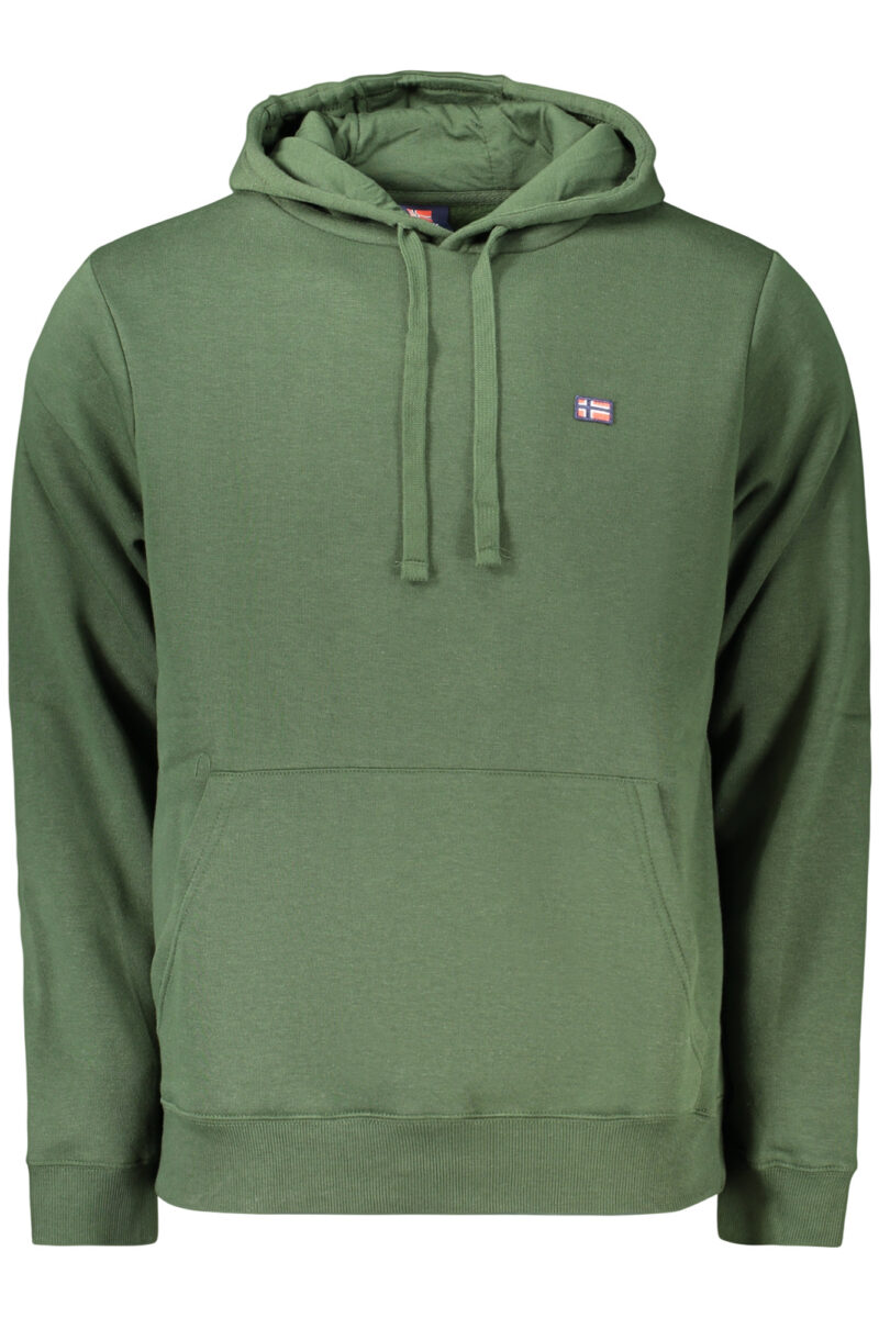 NORWAY 1963 MEN'S ZIP-UP SWEATSHIRT, GREEN 869441_VEARMY