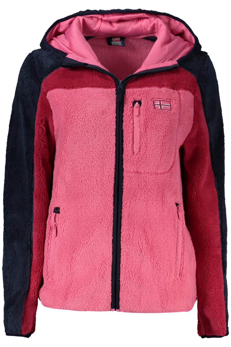 NORWAY 1963 Damen Sportjacke mit Kapuze Pink