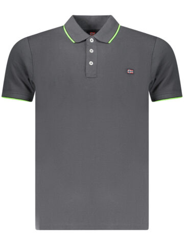 NORWAY 1963 Herren Poloshirt Kurzarm Grau