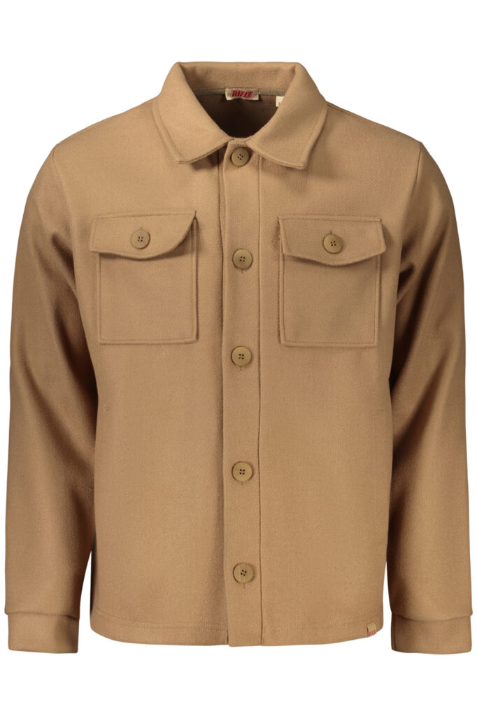 MEN'S BROWN LONG-SLEEVED RIFLE SHIRT RFG424_MACAMMEL