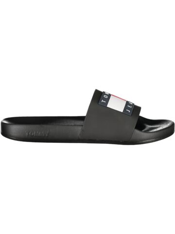TOMMY HILFIGER Herren Slipper Schwarz