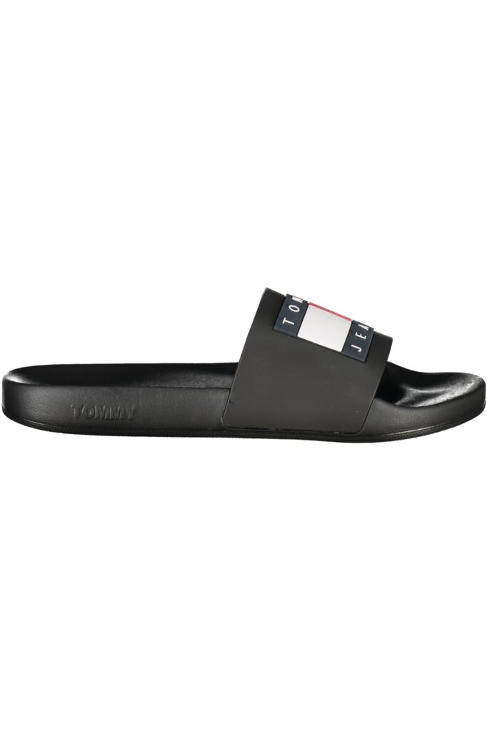 TOMMY HILFIGER Herren Slipper Schwarz