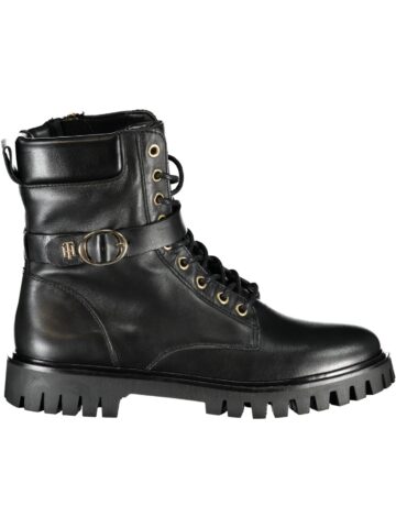 TOMMY HILFIGER Damen Boot Schwarz