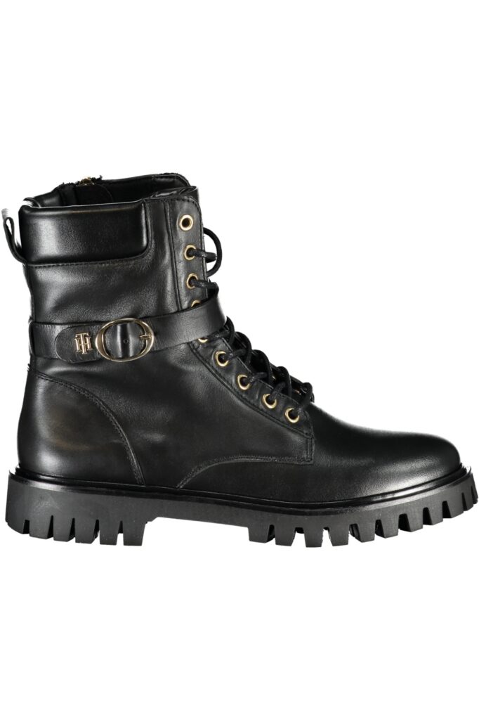TOMMY HILFIGER Damen Boot Schwarz