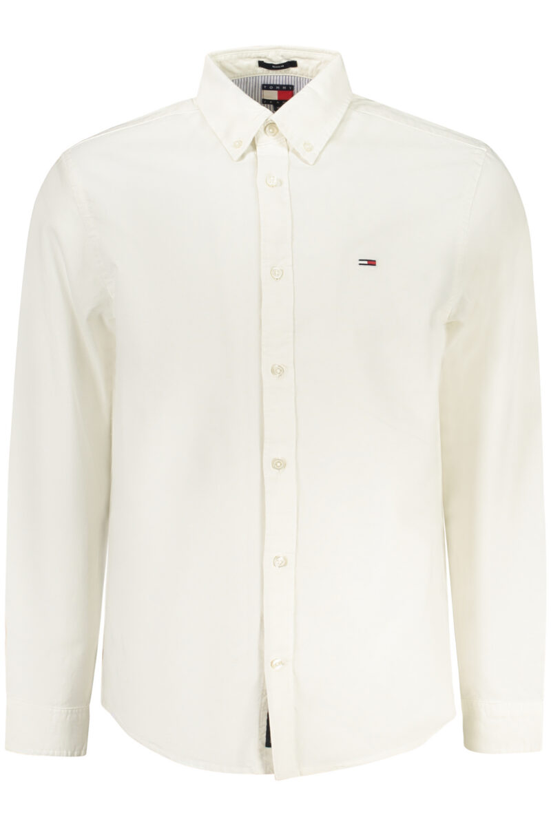 TOMMY HILFIGER Herren Langarmhemd Weiß