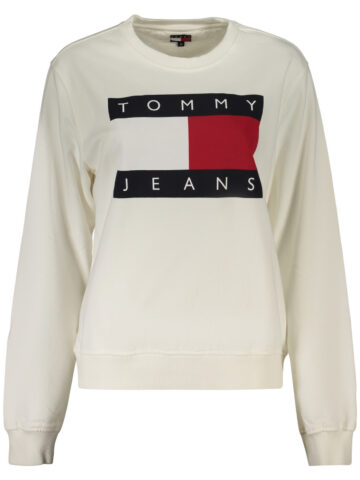 TOMMY HILFIGER WOMEN'S ZIP-UP SWEATSHIRT WHITE DW0DW23906_BIYBL
