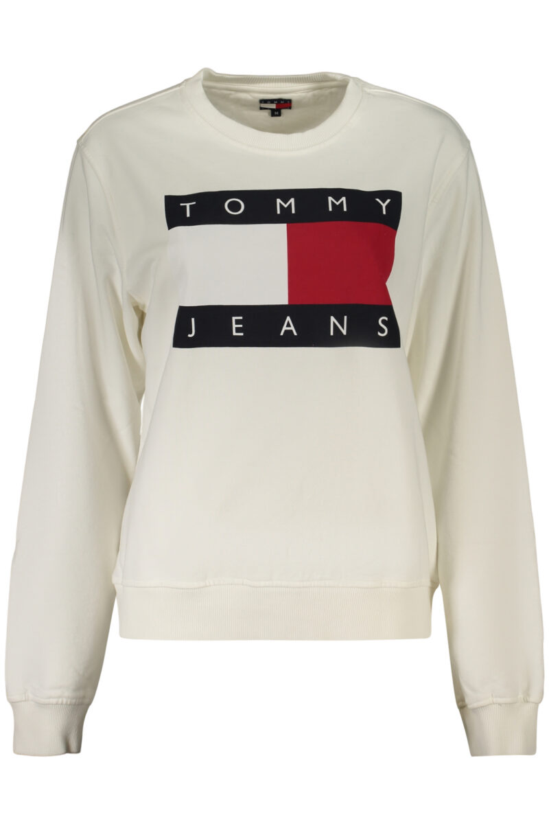 TOMMY HILFIGER WOMEN'S ZIP-UP SWEATSHIRT WHITE DW0DW23906_BIYBL