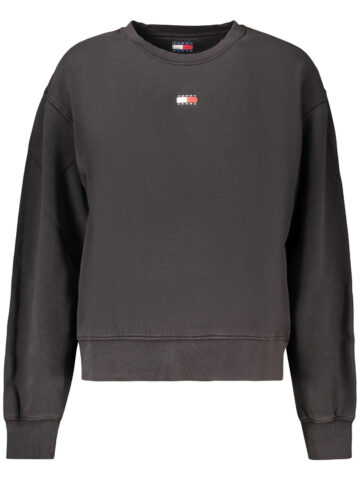 TOMMY HILFIGER WOMEN'S BLACK ZIP-UP SWEATSHIRT DW0DW23297_NEBDS