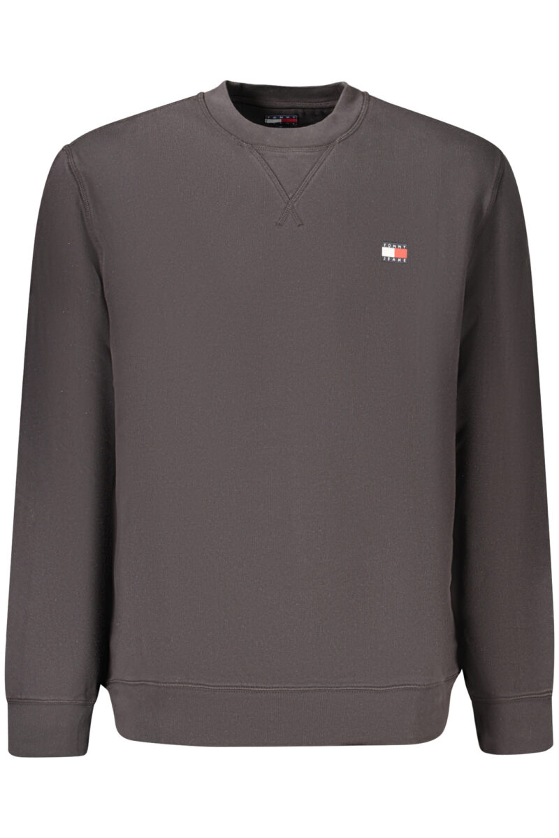 TOMMY HILFIGER MEN'S BLACK ZIP-UP SWEATSHIRT DM0DM23607_NEBDS