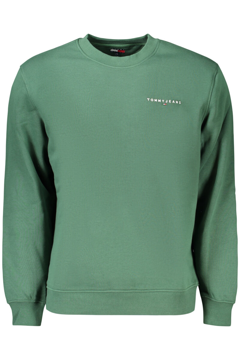 TOMMY HILFIGER MEN'S ZIP-UP SWEATSHIRT, GREEN DM0DM20249_VEMBM